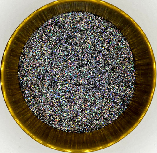 John McClane Hoographic Grey Chunky Biodegradable Glitter