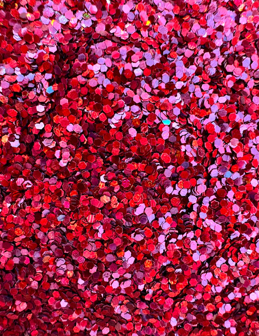 Ghostbuster Extra Chunky Red Holographic Biodegradable Glitter