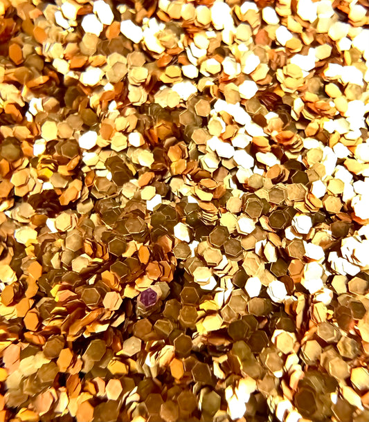 Solid Gold Dancing Chunky Biodegradable Glitter