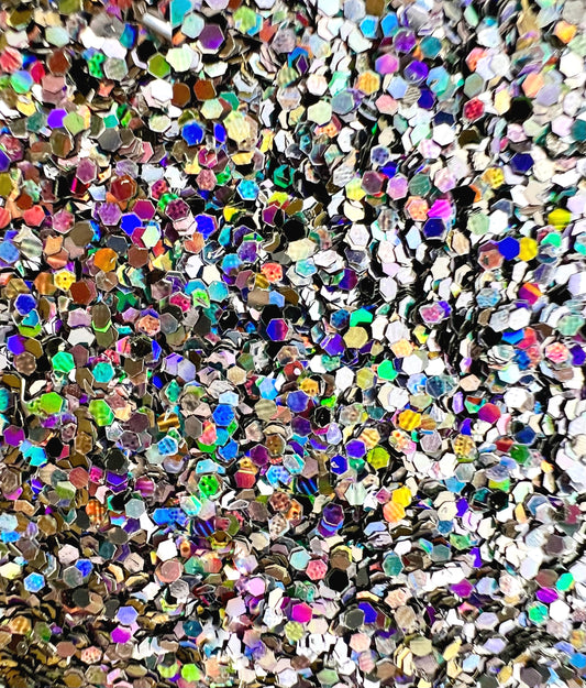 Terminator Extra Chunky Black Holographic Biodegradable Glitter