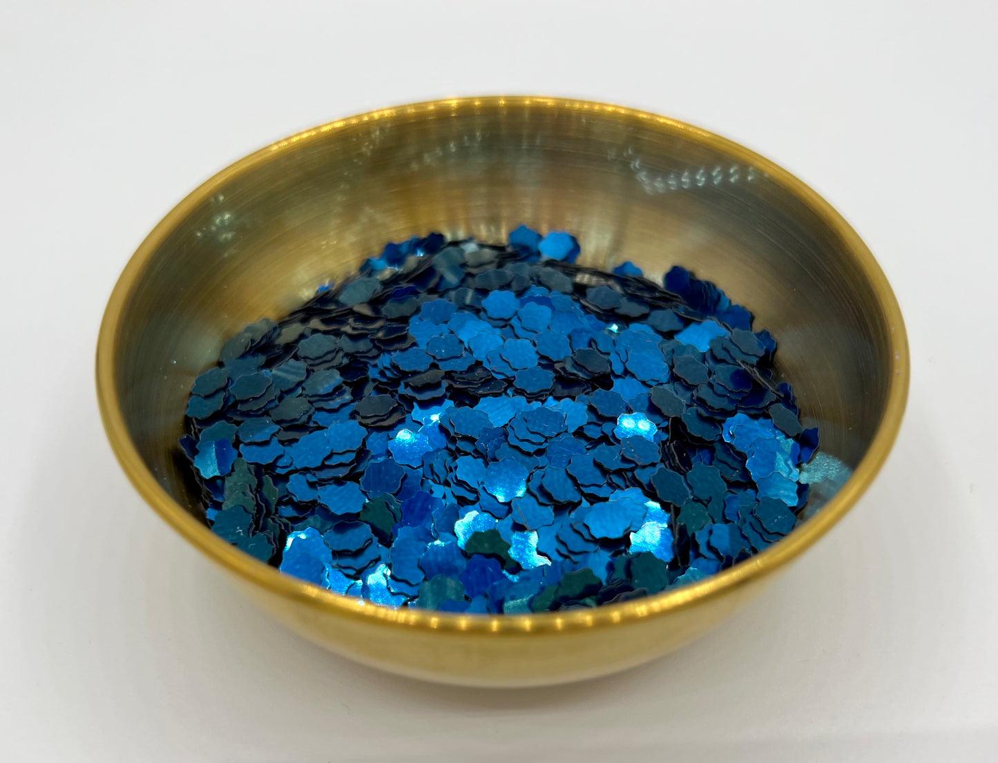 Field of Flowers Blue Metallic Biodegradable Glitter