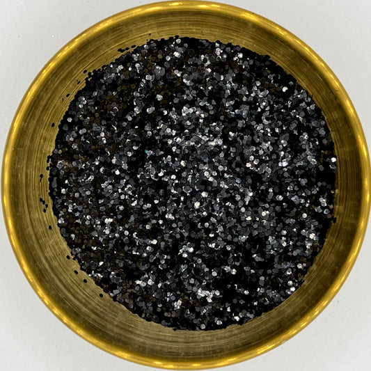 Elm Street Extra Chunky Black Biodegradable Glitter