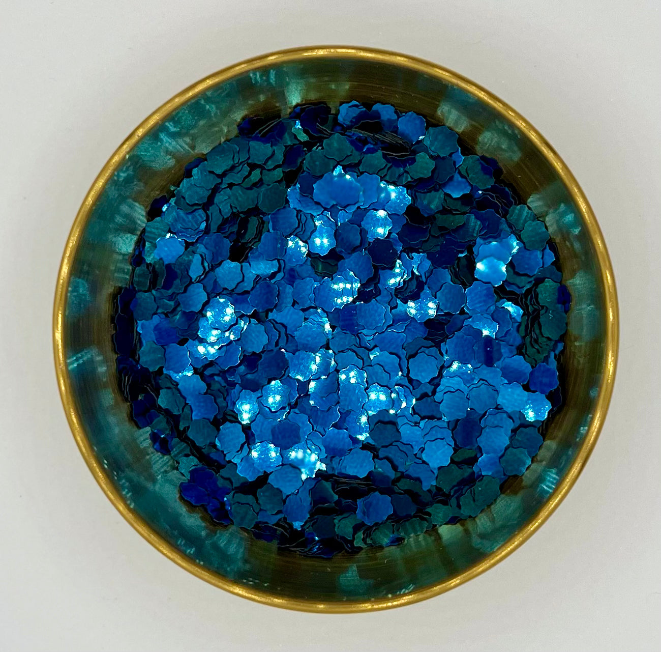 Field of Flowers Blue Metallic Biodegradable Glitter