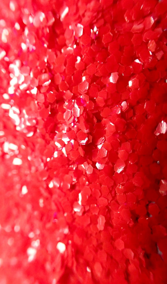 Red Corvette Chunky Translucent Biodegradable Glitter
