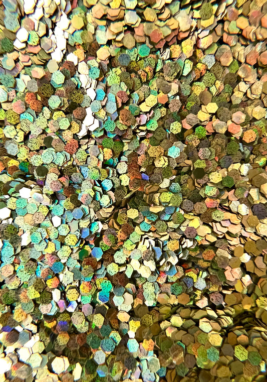 The Lost Ark Extra Chunky Gold Holographic Biodegradable Glitter