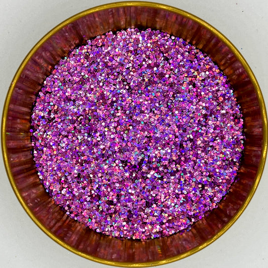 Angela’s Cat, Sprinkles Extra Chunky Rose Pink Holographic Biodegradable Glitter