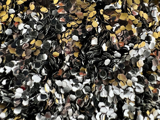 The Birds Extra Chunky Black Biodegradable Glitter