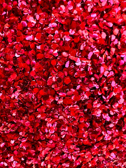 Luftballons Red Biodegradeable Glitter Mix