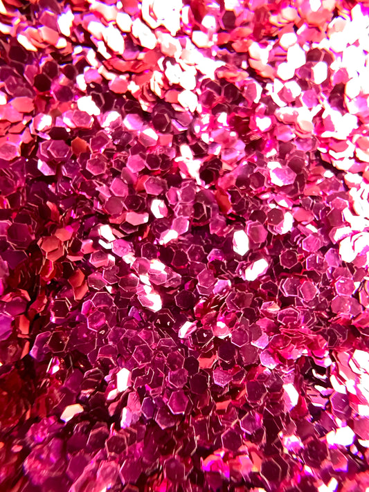 Andie's Dress Extra Chunky Pink Biodegradable Glitter