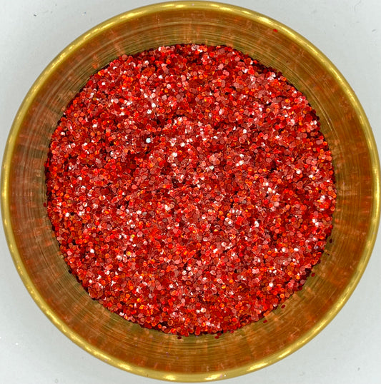 Ghostbuster Extra Chunky Red Holographic Biodegradable Glitter