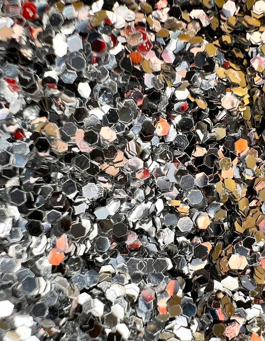 Silver Shadow Extra Chunky Biodegradable Glitter