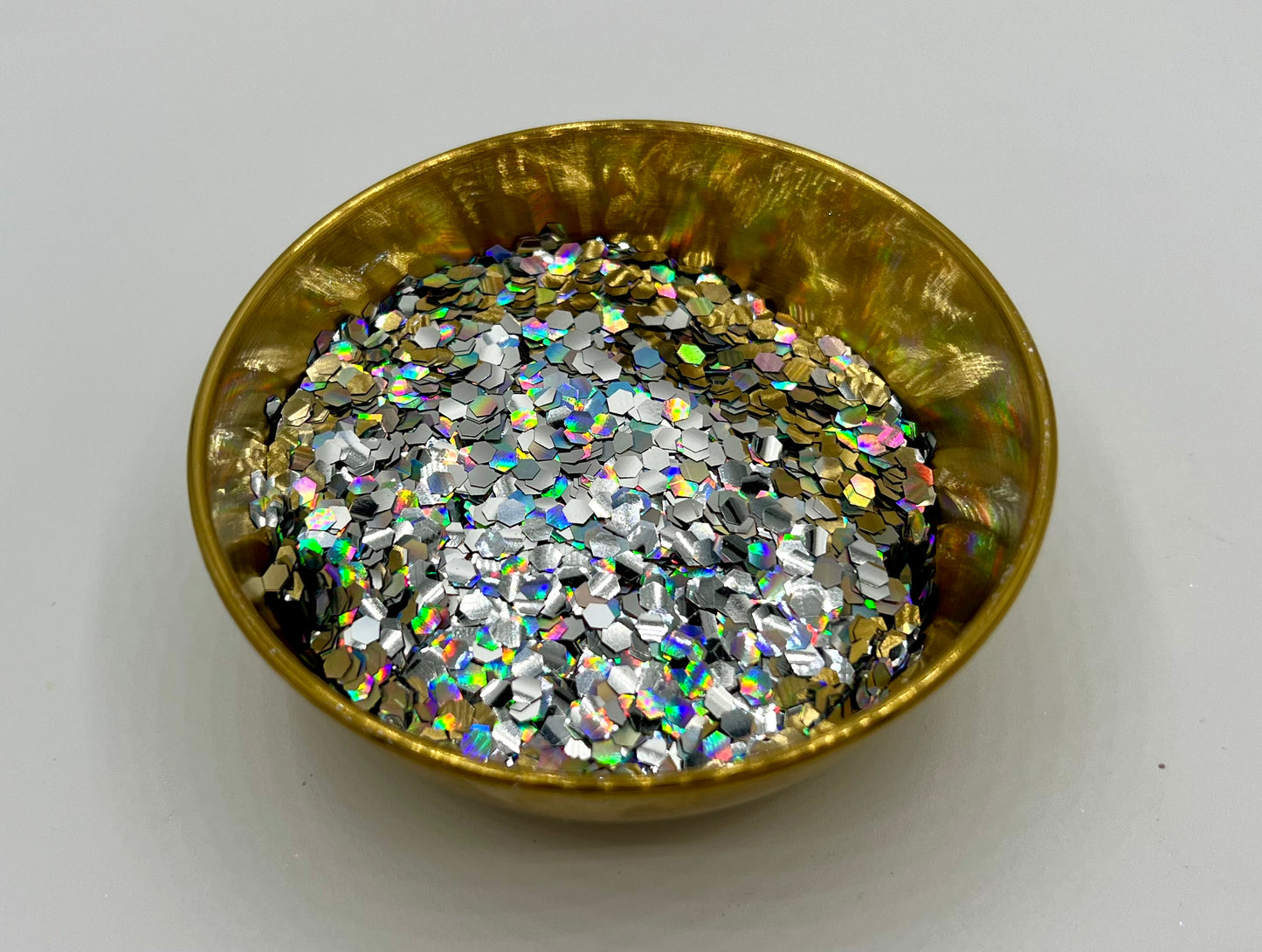 Neutron Dance Super Chunky Holographic Silver Biodegradable Glitter