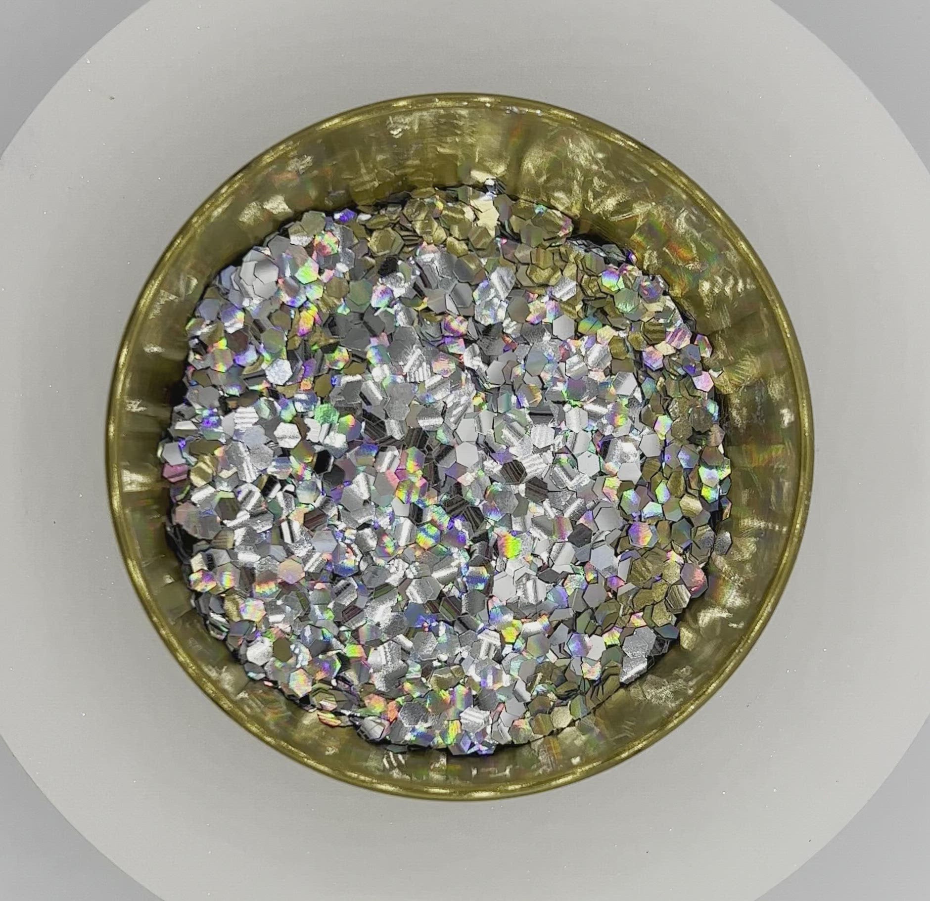 Eco Friendly Biodegradable Craft Glitter - Silver Holographic