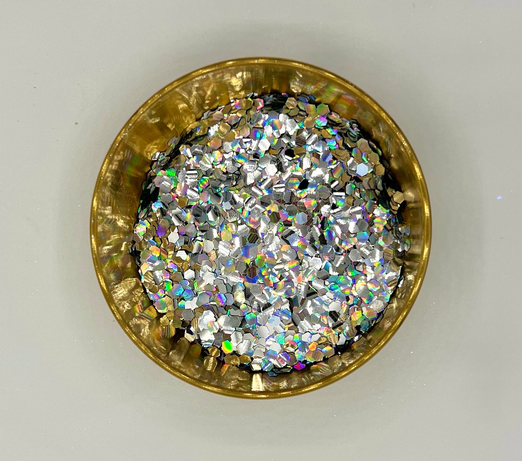 Neutron Dance Super Chunky Holographic Silver Biodegradable Glitter