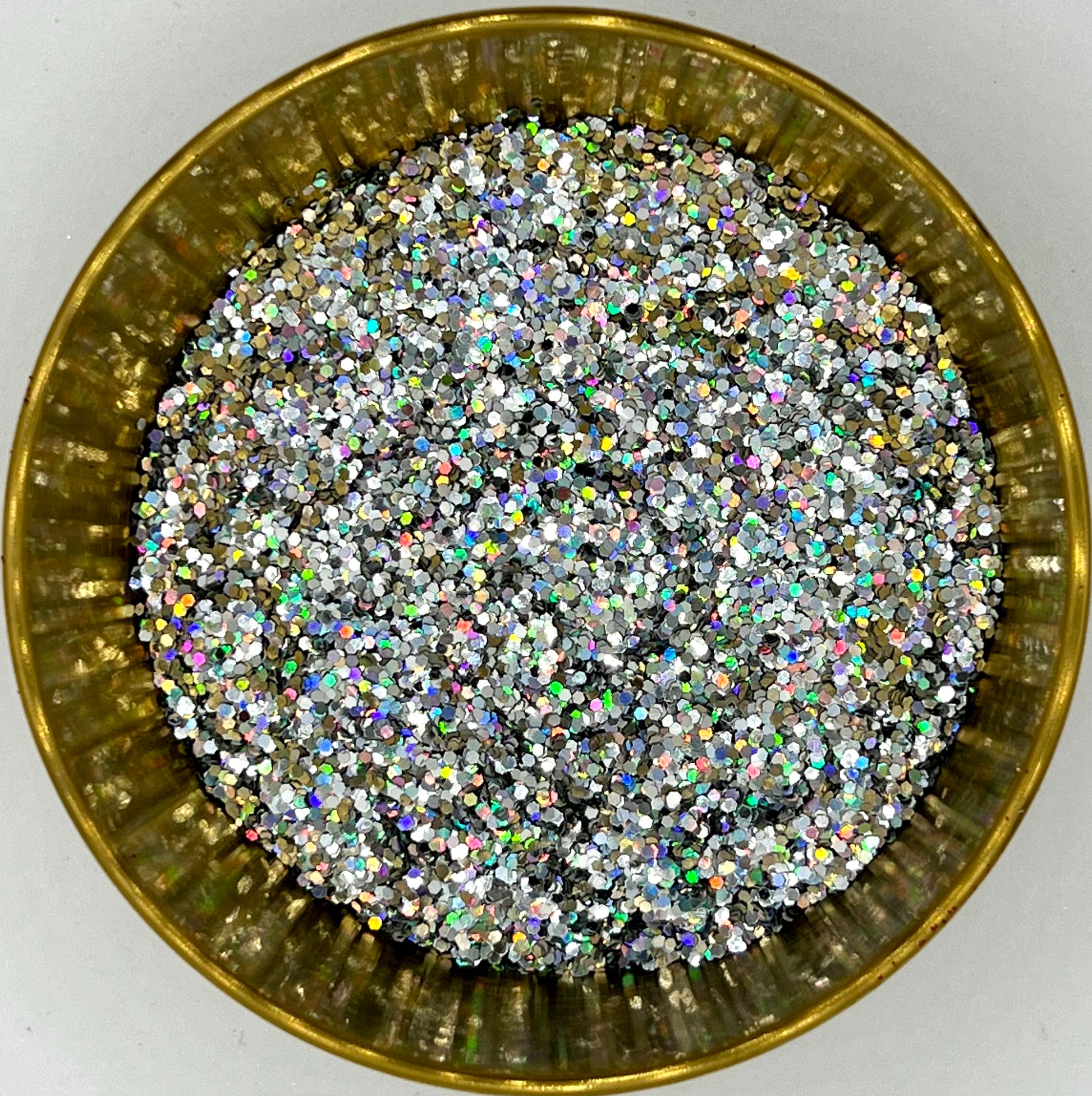 Holographic Silver Biodegradable Glitter