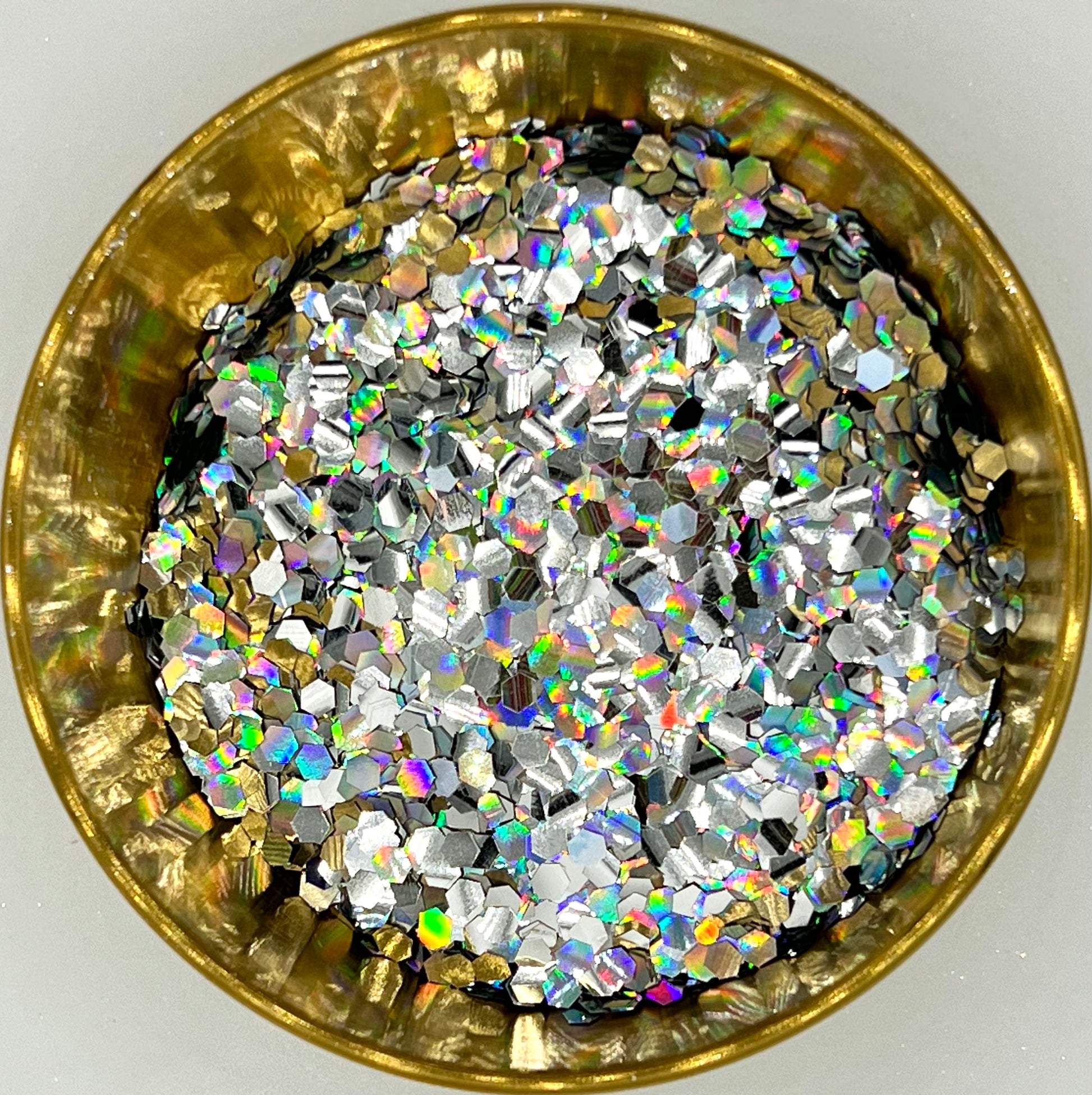 Neutron Dance Super Chunky Holographic Silver Biodegradable Glitter